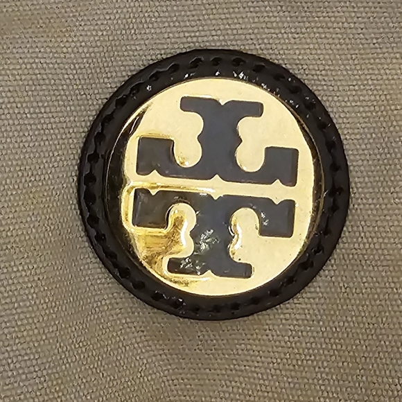 Tory Burch Brown Nylon Leopard Heart Tote Handbag EUC - Picture 16 of 16